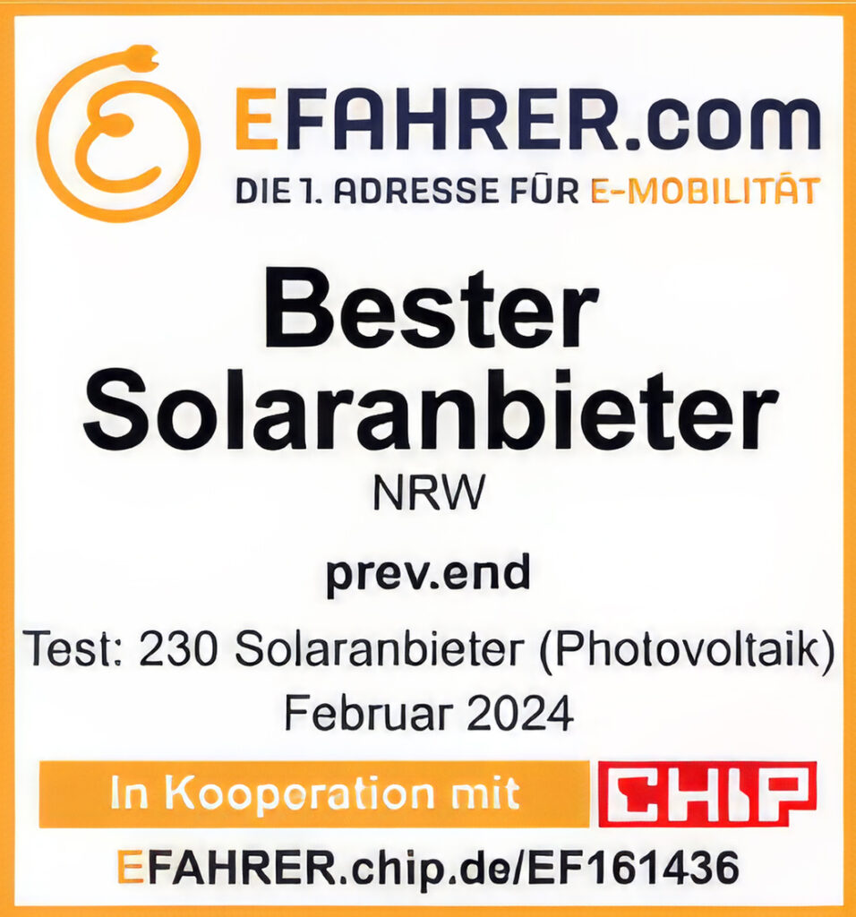 bester solaranbieter 2024 - prev.end